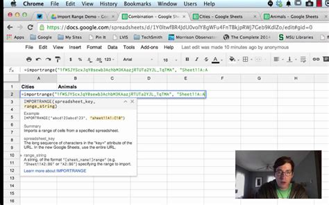 Import Range in Google Sheets YouTube