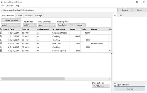 Import Upload Journal Entries/ Upload budget from excel