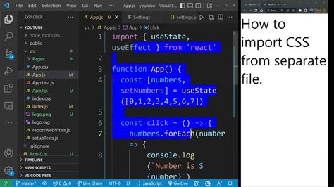 Import css file in react.  If you are concerned about using webpack-specific semantics, you ca...