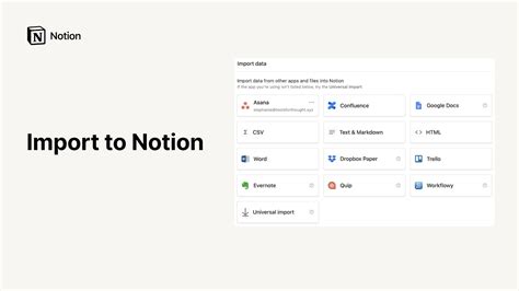 Import data into Notion Notion Help Center