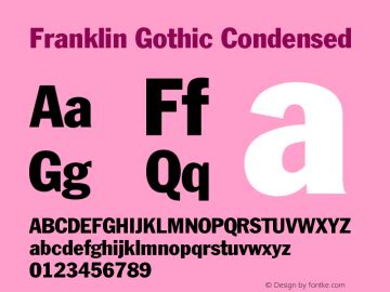 Import franklin gothic font databaselasopa