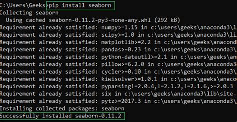 Import seaborn as sns pip install.  It will be used to visualize random distribution...