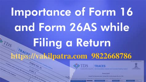 Importance of Form 16 and Form 26AS While Filing a Return ITR Filing