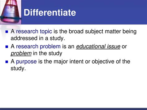 Importance of research problem pdf.  Differentiate between broad topics and sp...