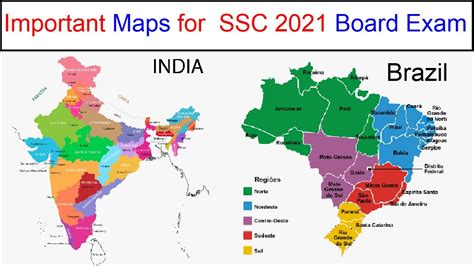 Important Geography Maps SSC Board Exam Important India