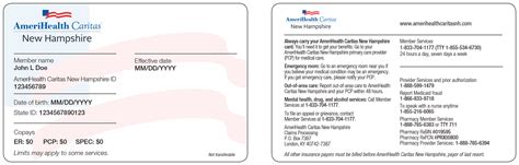 Important Phone Numbers - AmeriHealth Caritas New Hampshire