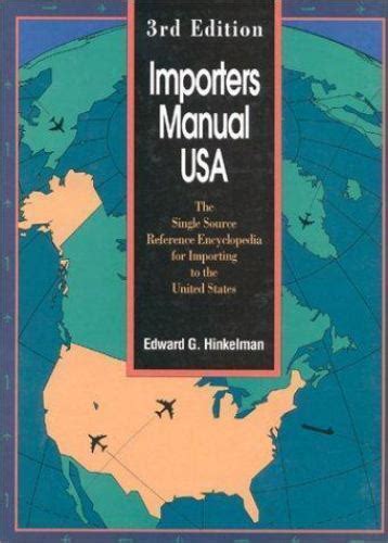 Importers manual u s a 1995 96 edition by edward g hinkelman. - Deltek cobra 5 1 user guide.