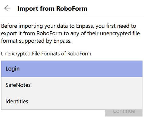 Importing from Roboform HTML · Issue #157 · bitwarden/web