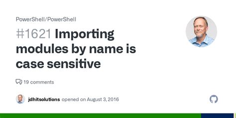 Importing modules by name is case sensitive #1621 - GitHub