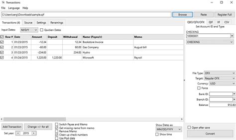 Importing qif files or method to convert to other files