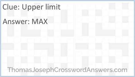 Imposed upper limit - Crossword Clue and Answer