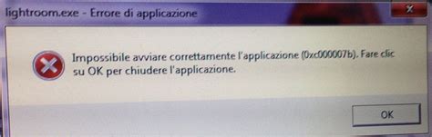 Impossibile avviare correttamente l applicazione 0x000007b {vtzxc}