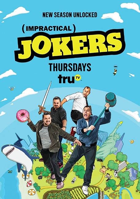 Impractical jokers season 8. Once you start watching, you just can't stop! Q, Sal, Joe and Murr have entertained each other for years with the most hilarious dares ever. Now you can watch them in a series of outrageous stunts (recorded by hidden cameras) to make each other (and you) howl with laughter! IMDb 8.6 2011. 16+. Unscripted · Documentary · Comedy. 
