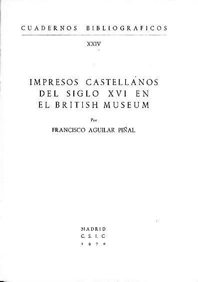 Impresos castellanos del siglo xvi en el british museum. - Lambe whitman manuale di soluzioni per la meccanica del suolo.