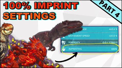 Imprint bonus ark. Two of my dinos had a baby. I imprinted on it and named it. I also imprinted on it 3 hours later (private server, x5 maturation speed). The final imprinting however, was done accidentally by a tribemate (he tapped e when it wanted a cuddle). The imprint now says 100%. How does this work? Do we share the imprint? Do I get 100% of the … 