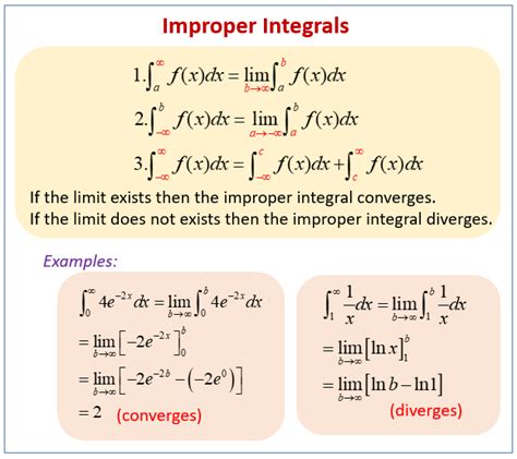 Improper Integrals