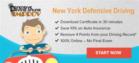 Improv defensive driving. NY Defensive Driving Course. Reduce your auto and motorcycle insurance premiums by a guaranteed 10% every year. ... and approved by most state DMVs, courts, insurance companies, and driving schools around the country. They rely on IMPROV courses for insurance reductions, driver's ed, ticket dismissal, and point reduction. APPROVED … 