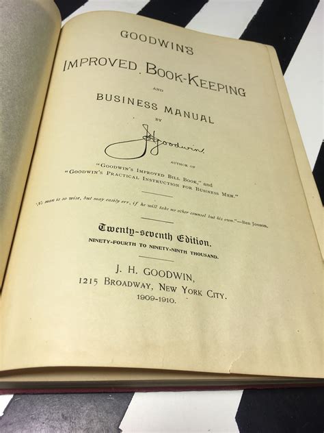 Improved book keeping and business manual by j h goodwin. - Sony s380 blu ray player manual.