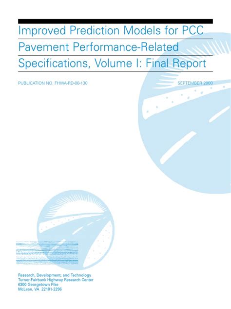 Improved prediction models for pcc pavement performance related specifications vol 2 pave spec 30 users guide. - Skórzaki przeciw okrętom przy latarni na wiśle.