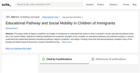 Improving Educational Pathways to Social Mobility: Evidence …