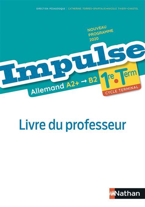 Impulse Cycle Terminale - Livre du Professeur 2024 Paperback