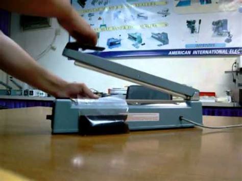 Impulse sealer pfs-400 - YouTube