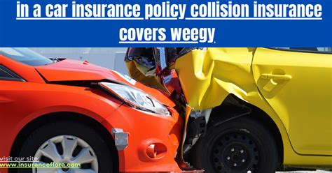 In A Car Insurance Policy Collision Insurance Covers Weegy