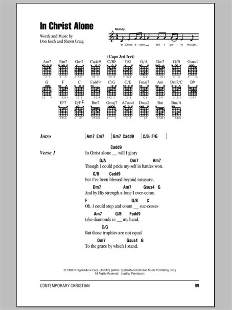 In Christ Alone Chords - Brian Littrell - Guitar Chords