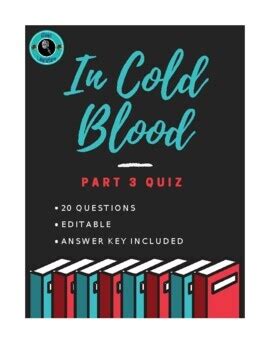 In Cold Blood Part 3 Quiz by Reel Literature TPT - Teachers Pay Teachers