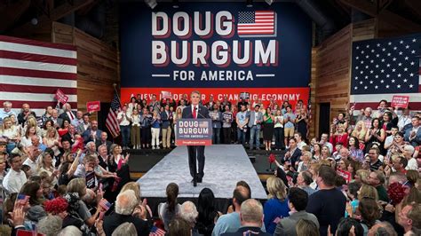 In Fargo, North Dakota, Gov. Doug Burgum jumps into crowded Republican race for president