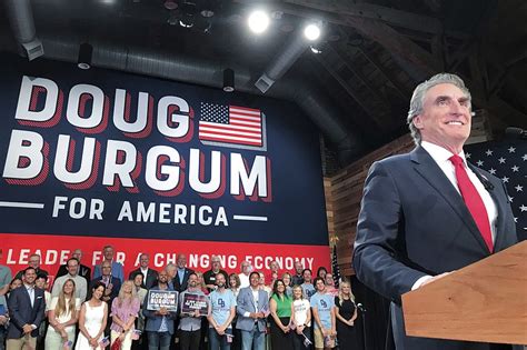 In Fargo, North Dakota Gov. Doug Burgum jumps into crowded Republican race for president