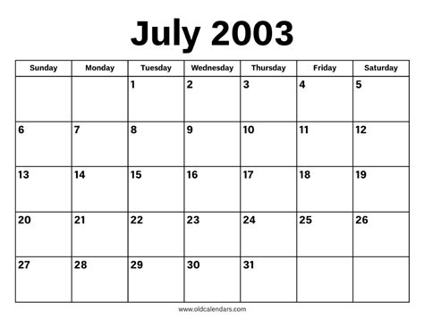 In July 2003 the