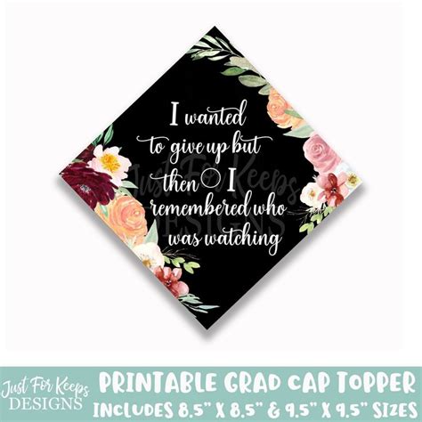 In Loving Memory Grad Cap Topper Etsy