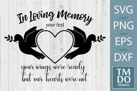In Loving Memory Graphic SVG File