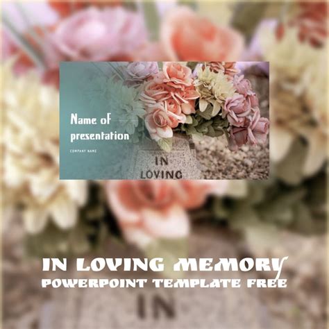 In Loving Memory Powerpoint Template Free Addictionary