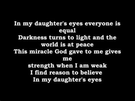 In My Daughters Eyes [Lyrics] - YouTube