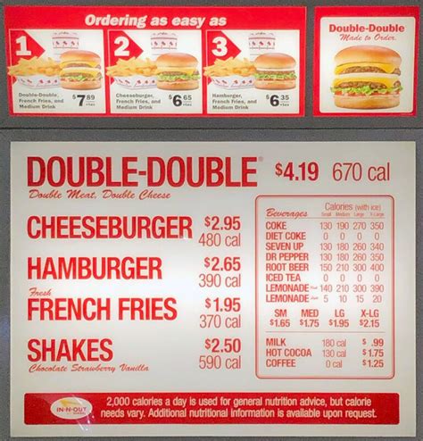 In N Out Burger Prices 2022