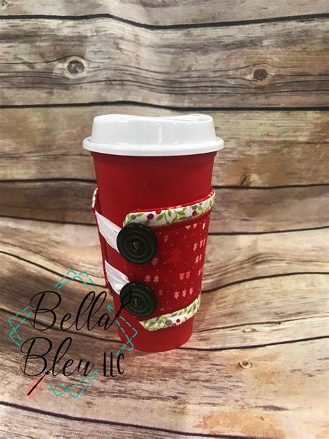 In The Hoop coffee sleeve Bella Bleu Embroidery