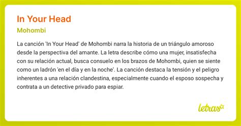 In Your Head - Mohombi - LETRAS.MUS.BR