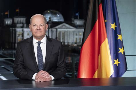 In a crisis-ridden world, Germany’s chancellor uses his New Year’s speech to convey confidence