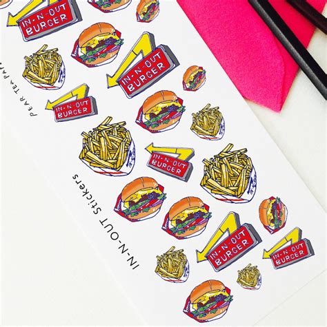 In and Out Burger Sticker - Etsy