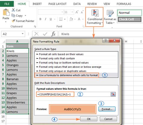 In excel find duplicates and mark adjacent cells windvast