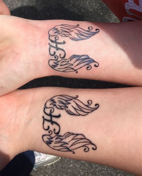 In memory tattoos for sister. A beautiful tribute to a beloved sister with a memorial tattoo. Keep her memory alive with this heartfelt tattoo design. 