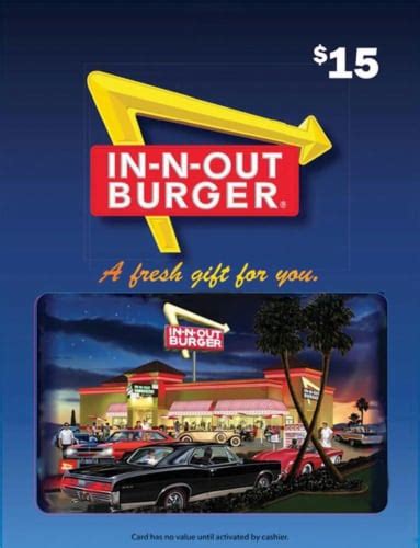 In n out burger gift card. With Treat, you can have your In-N-Out Burger gift card delivered in unique, "ready to gift" packaging, such as a high-quality greeting card customized with a note and design of … 