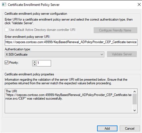 In order to complete certificate enrollment.  The Certificate Enrollment Web Ser...
