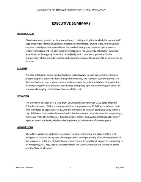 In summary example
