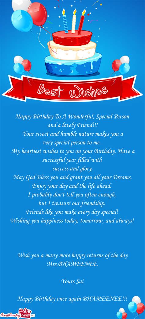 In this VERY special