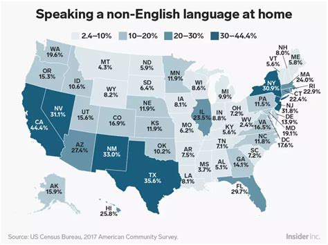 In which Bay Area cities do most people speak a language other than English at home?