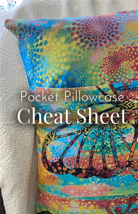 In your back pocket... Pillow Cheat Sheet