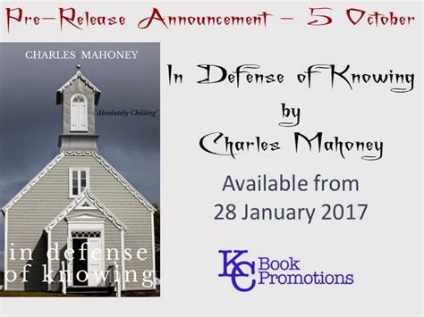 Read Online In Defense Of Knowing By Charles  Mahoney